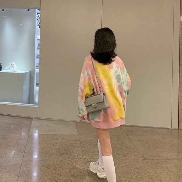 

new 2021 spring and female autumn sleeve long blouse, neck colorful tie loose sweater y430 iwf9 0nx7, Black