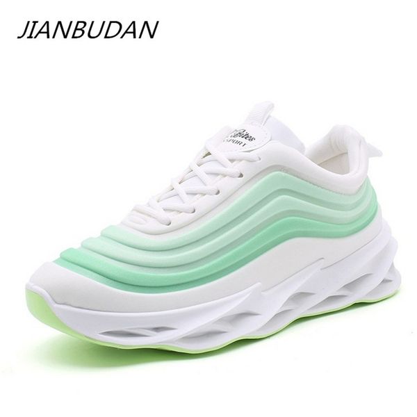 

jianbudan casual sneakers breathable comfortable spring autumn sneakers women's fashion outdoor running shoes thick bottom shoes 1020, Black;white