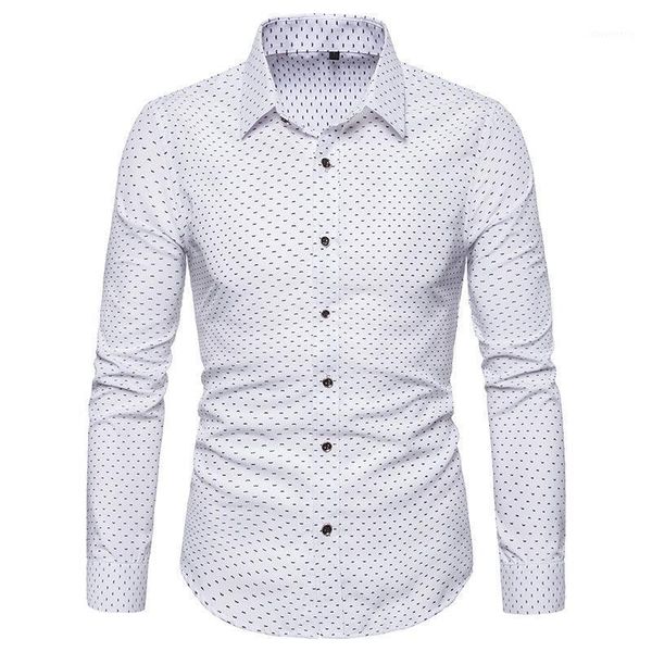 

men print shirts long sleeves slim fit business casual for summer nin6681, White;black