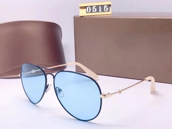 

0515 box luxur sun lenses classic pilot 2020 with brand fashion mens womens glasses eyewear glass metal designer quality new sungla tnvq
