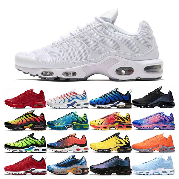 

new tn plus mens sneakers running shoes black white red hyper blue 3d glasses throwback future scream green midnight navy mens trainer
