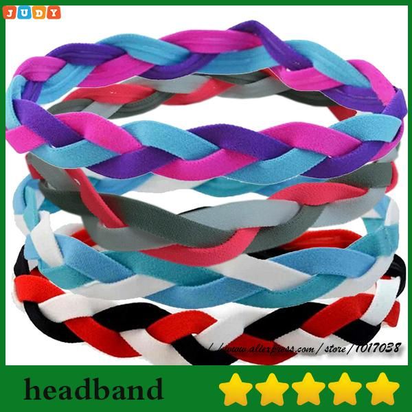 

400pcs woman & men baseball headband sports braided mini headband