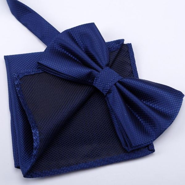 

handkerchief bow tie hanky sets fashion neckties ties for mens gravata wedding dress party business t-s qylhwo, Black;gray