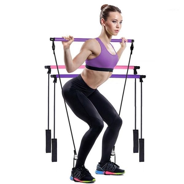 

resistance bands yoga pull rods portable home gym body abdominal pilates exercise stick toning bar fitness rope puller band bar1