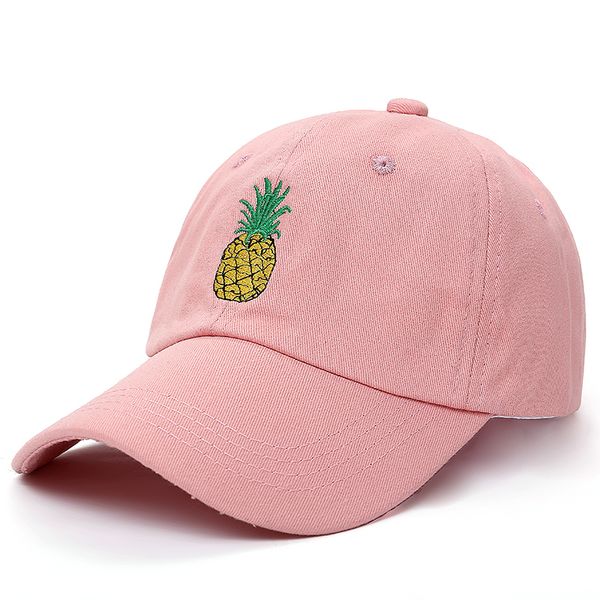 

wholesale voron new pineapple embroidered baseball cap funny fresh fruit hipster hat pineapple dad hat baseball cap t200116, Blue;gray