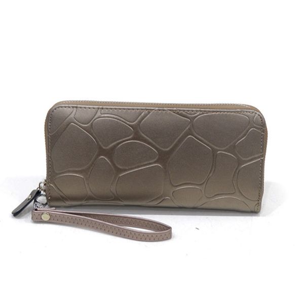 

new korean women's trend pu bag stone pattern fashion casual hand holding big capacity mid-length card bag wallet, Red;black
