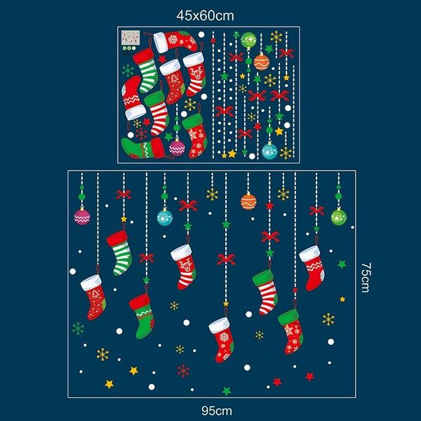 

фестиваль 1set с рождеством наклейки стены окна двери стекло таблички санта фрески новый год xmas украшения для декора дома bbyjlr wrhome