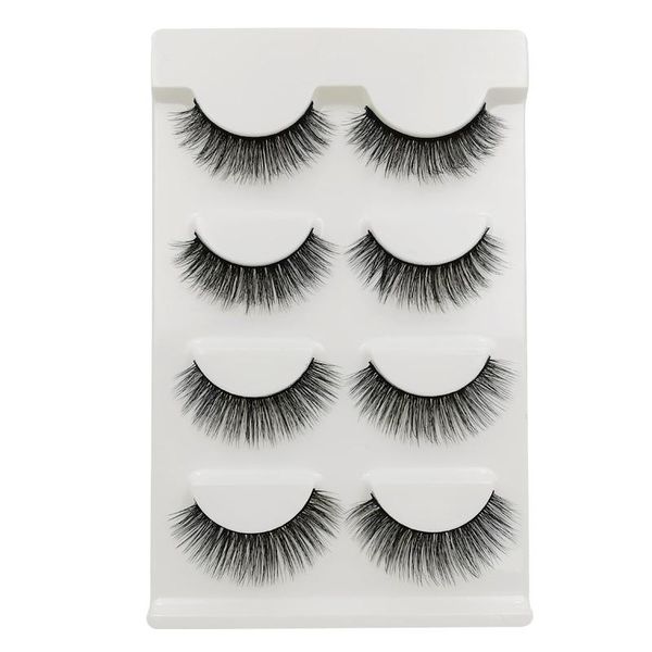 

3d mink lashes 100% cruelty lashes false eyelashes natural handmade 4 pairs beauty essentials false eyelash makeup cilios wmtcuu