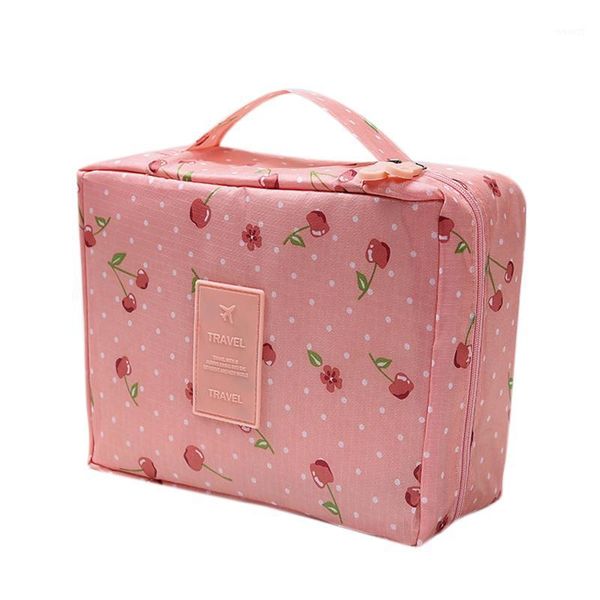 

cosmetic bags & cases professional large makeup bag case storage handle organizer travel kit portable bag1