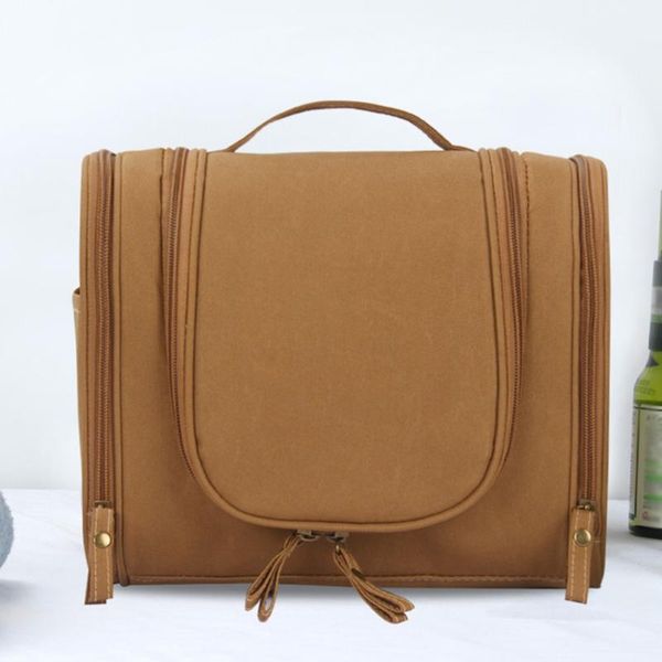 

business hanging folding vacation portable waterproof cosmetic bag bathroom large capacity travel oxford makeup organizer zipper