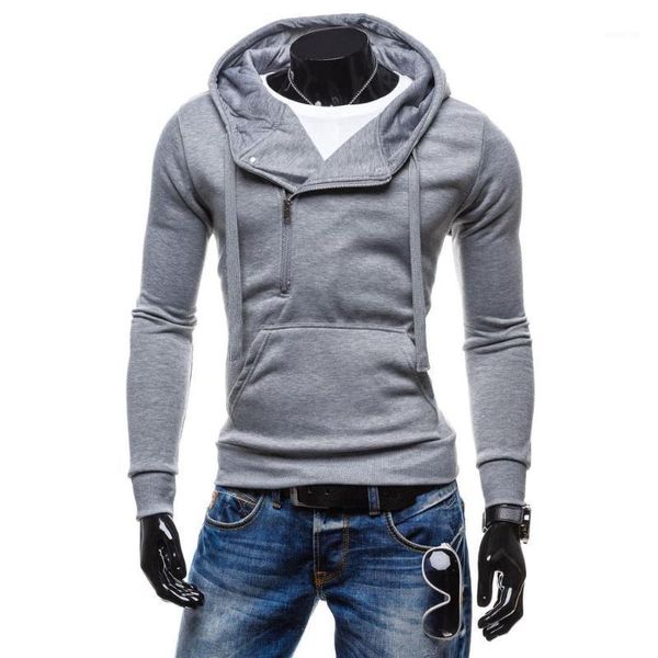 

zogaa autumn new brand men's hoodies new men's fashion solid hooded sweatshirts slim fit men clothes 2020 men hoodies1, Black
