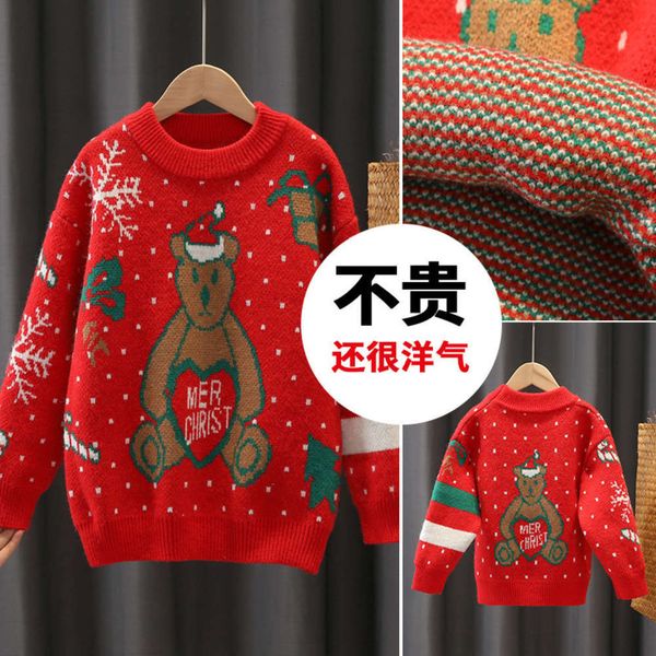 

autumn and thickened girls' parent-child t-shirt cartoon sweater korean version middle school children's winter et bd3f, Blue