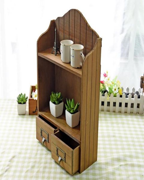 

zakka vintage real деревянный ящик для хранения двойной шкаф для хранения cosmetic стол креатив мебель настенная тумба для хранения ящик yxl