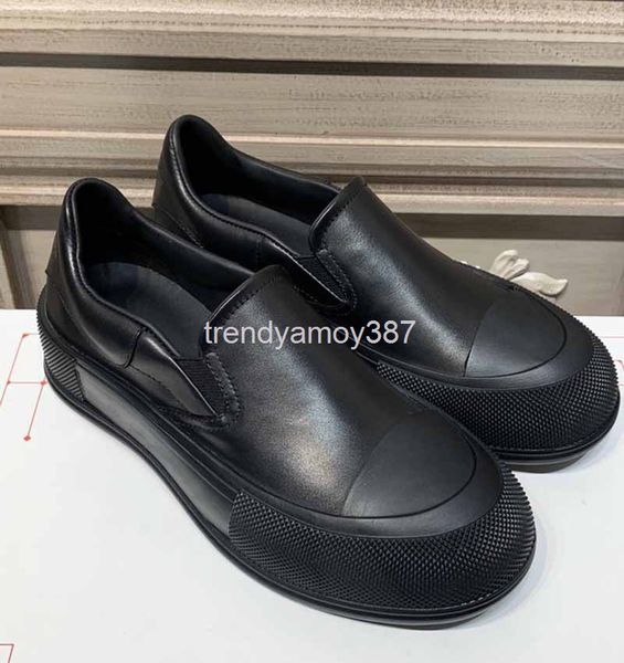 

dress shoes spring and autumn high thick soled muffin shoes low casual white lace up flat sole, Black