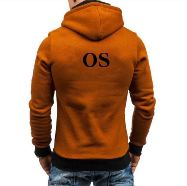 

designer mens hoodies fashion brand zipper collar men casual jacket pullover sweatshirts men clothing homme hooded sweater size s-180g, Black