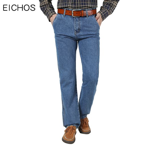 

high waist classic jeans casual men slant pockets cotton straight long denim pants quality spring and autumn men overalls q0105, Black;white