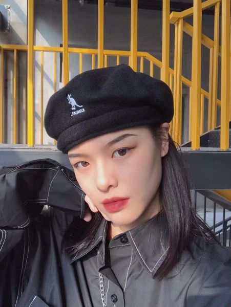 

jeq4 trilby winter kangroo kangol gangster straw beach sun cap hat band sunhat, Brown;gray