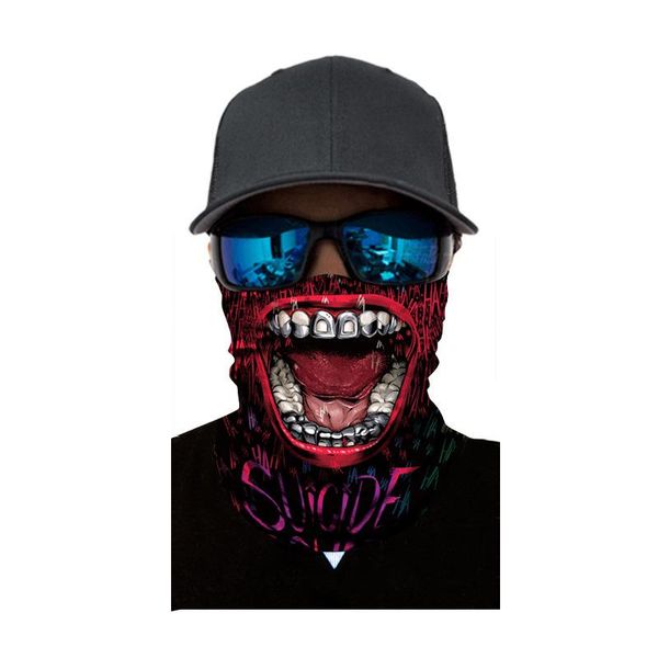 

scarves 3d seamless magic scarf cycling balaclava head headband neck face motorcycle bandanas men and women snood shield, Blue;gray