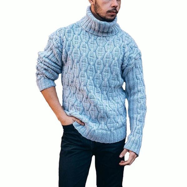 

men's sweaters 2021 turtleneck mens pullover autumn winter soft warm solid comfortable spacious clothes knitted cotton casual, White;black