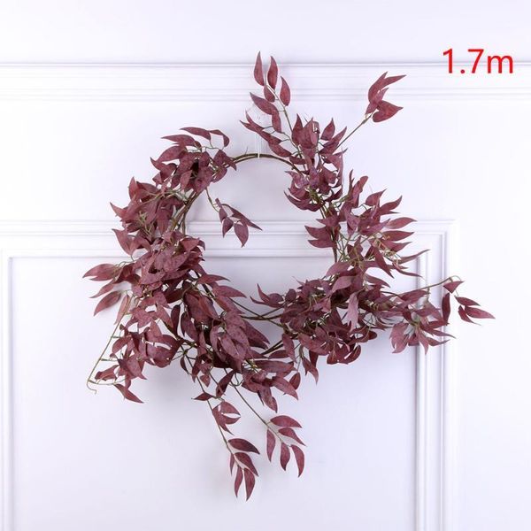 

decorative flowers & wreaths fake supplies party garland wedding home decoration willow leaves plant silk hanging artificial vine diy indoor