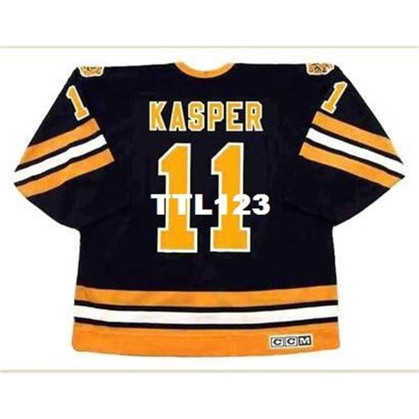 

mens #11 steve kasper boston bruins 1988 ccm vintage retro hockey jersey or custom any name or number retro jersey, Black