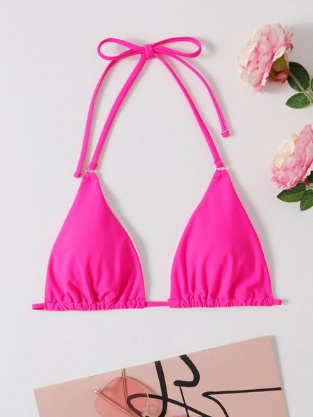 

halter triangle bikini y2lu#, White;black