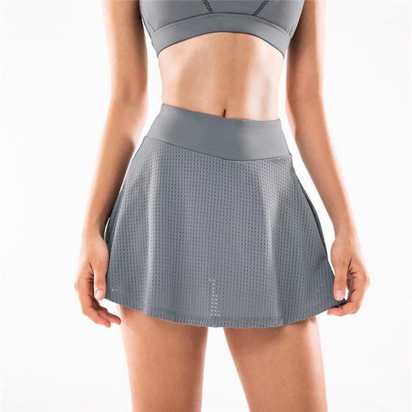 

slim high waist skirts running fitness sports breathable skirts female anti-glare skirt pants new women's1, Black