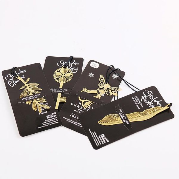 

cute kawaii gold metal bookmark vintage key feather angel bookmarks paper clip for book korean statio jllhkn