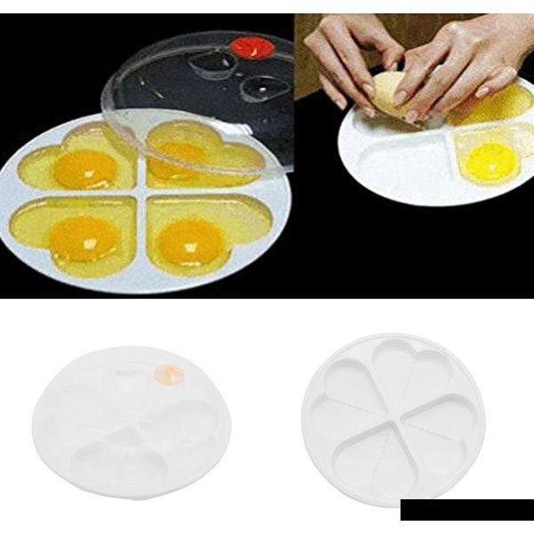 

wholesale- durable heart-shaped 4 eggs microwave oven cooker steamer kitchen cookware tool sjioe