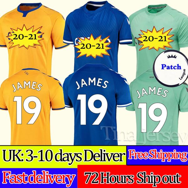 

20 21 james richarlison soccer jerseys doucoure bernard 2020 2021 sigurdsson digne allan andre gomes pickford men kids kit football shirts, Black;yellow