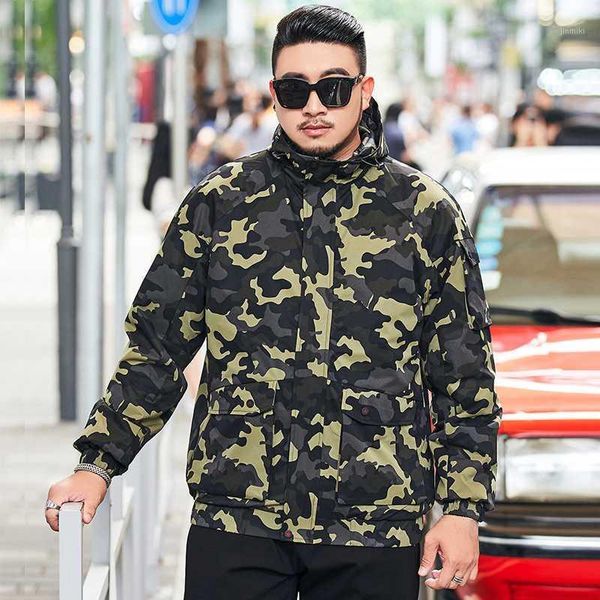 

new 2020 spring autumn camouflage windproof men 100% polyester clothes casual bomber jacket plus big size 6xl 7xl 8xl1, Black;brown