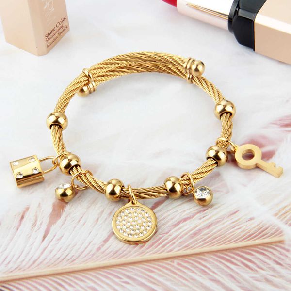 

hiphop bracelets for women jewelry dragon bead cross love pandora bracelet beaded anchor, Golden;silver