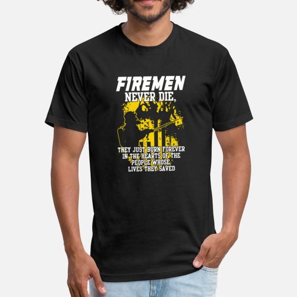 

geek - firemen never die firefighetr designers graphic t shirt leisure horror vintage tracksuit hoodie sweatshirt
