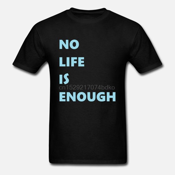 

printed men cotton no life is enough short sleeve hoodie designers t shirts sweatshirt