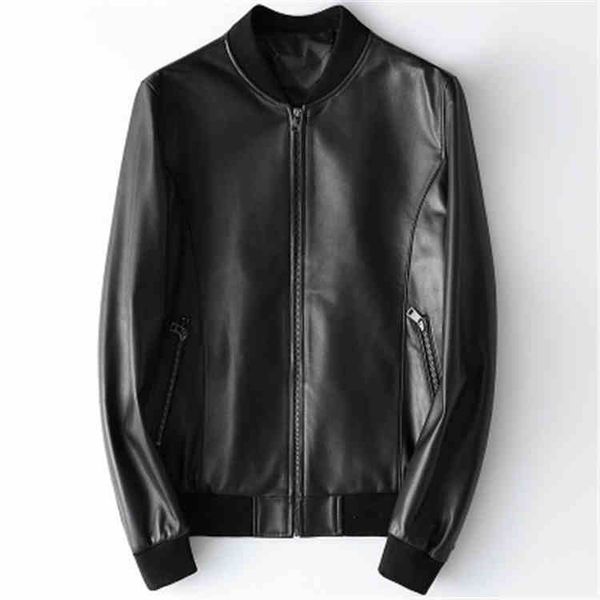 

2020 men new genuine real sheep leather jacket h83, Black;brown