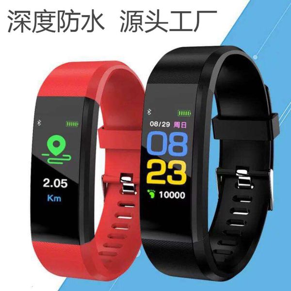 

115plus smart meter step msage push heart rate and blood prsure monitoring waterproof exercise wri