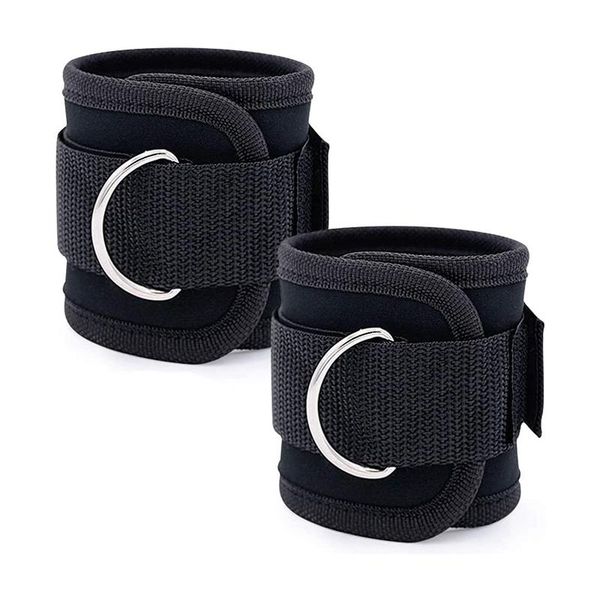 

2 pcs fitness ankle straps,ankle workout straps for exercise with equipment,adjustable d-ring resistance kg-16, Blue;black