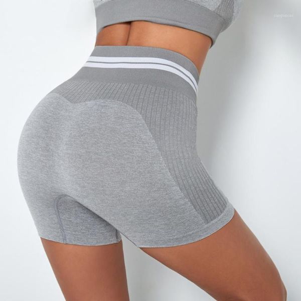 

yoga outfits tight seamless gym leggings shorts women fitness workout running sports high waist stretch breathable peach buttock shorts1, White;red