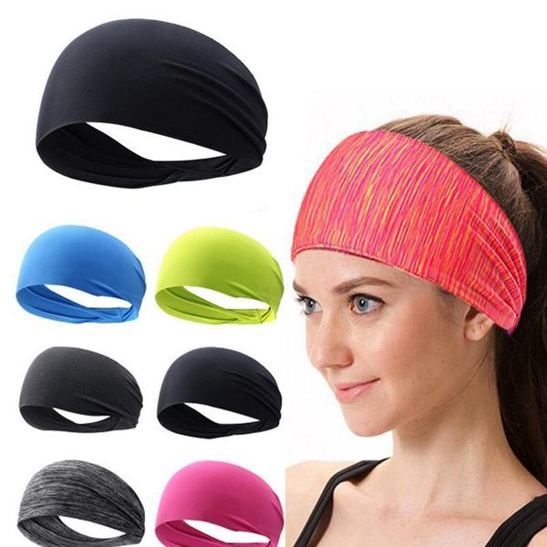 

2020 elastic yoga sport headband running hair band turban outdoor gym sweatband sport fitness bandage fashion w jllyni