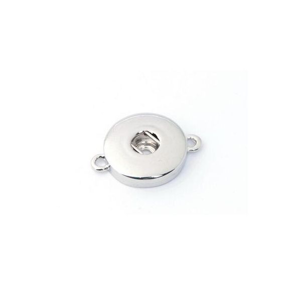 

10pcs/lot two ears snap jewelry findings metal silver plated 18mm snap buttons diy accessories for ginger snap bracelet jllune