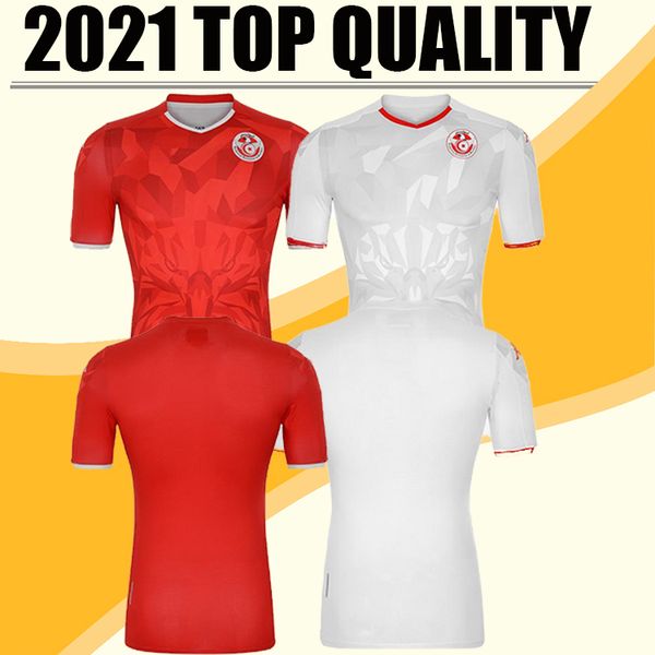 

20 21 new tunisia soccer jersey 2020 2021 jerseys msakni khazri sliti ben yousse hamza home away football shirt maillot de foot thailand, Black;yellow
