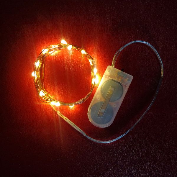 

2032 button battery box copper light string electronic copper wire lamp christmas festival decoration l wedding rice lamp