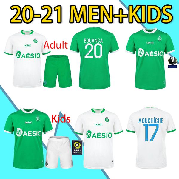 

2020 2021 maillot de foot as saints-étienne soccer jersey man kit youssouf 20 21 st etienne khazri boudebouz aholou football shirt, Black;yellow