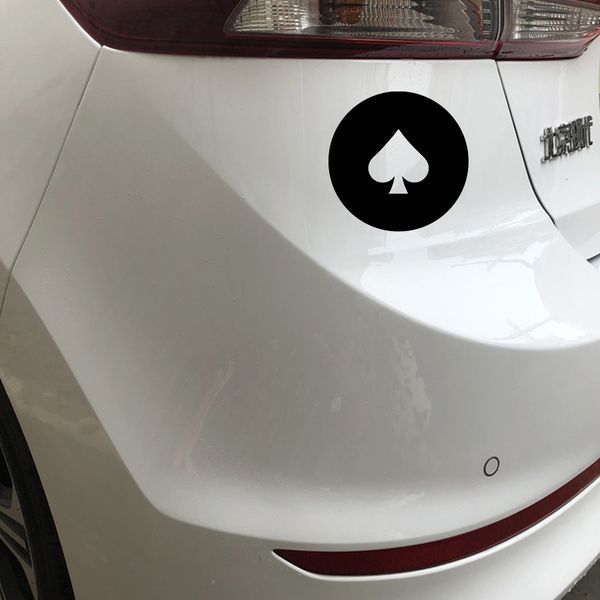 

car stickers funny spades fashion decoration accessories stickers creative waterproof sunscreen ,15cm*15cm