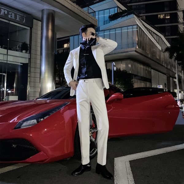 

daio ethan solid men's autumn casual versatile slim suit fashion