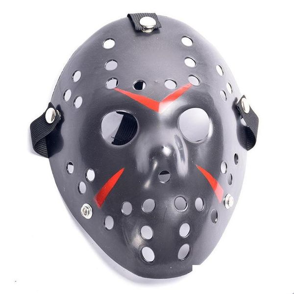 Retro Jason Mask Horror Divertente maschera a pieno facciale Bronzo Halloween Costume Cosplay Maschere in maschera Spaventoso Hockey Mas bbyEdG packaging2010
