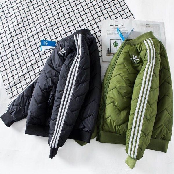 

new down cotton-padded jacket for men winter korean version slim slim casual cotton-padded jacket for men and women with thick warm cotton-p, Black