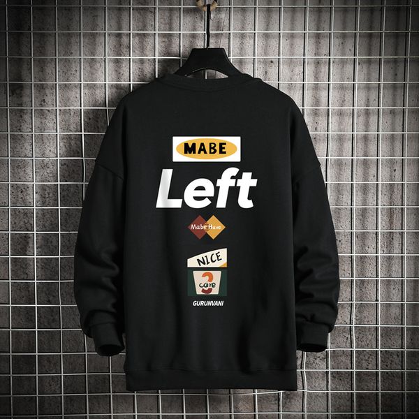 

2021 new arrival men's sweatshirts comfortable tracksuits fit mens streetwear crewneck sweatshirt men usa size hd78, Black