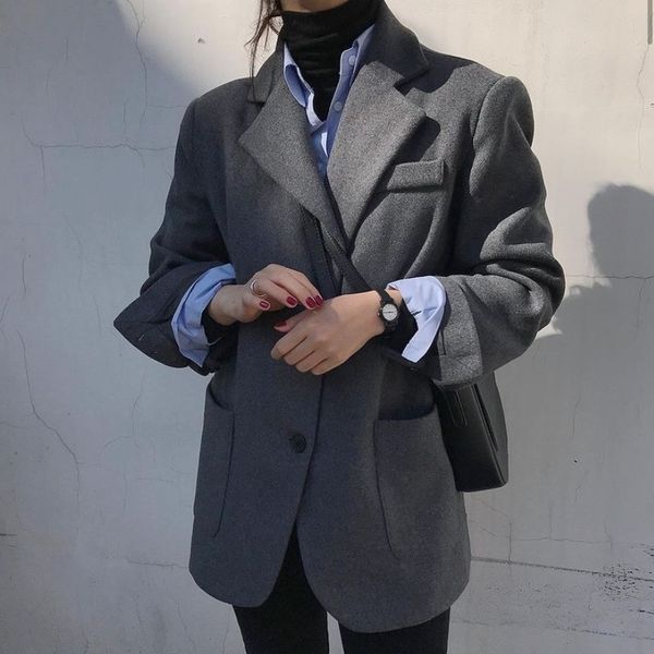 

protection casual tweed suit coat 2 colors, White;black