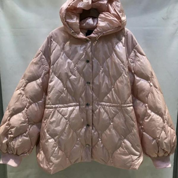 

2020 autumn and winter hooded diamond women down coat, Black